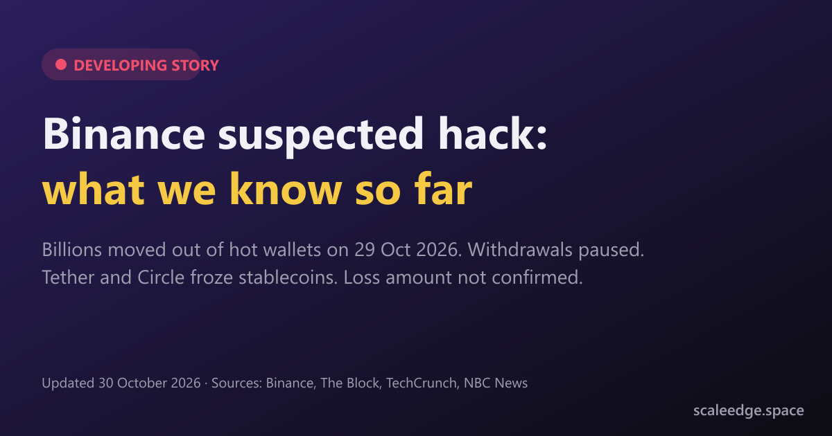 Binance suspected hack: what we know so far